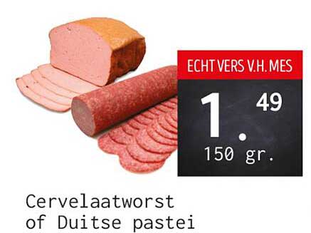 Cervelaatworst of Duitse pastei