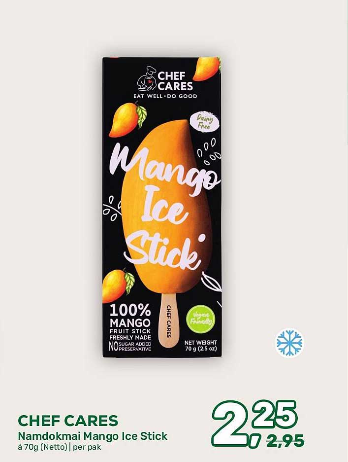 CHEF CARES Namdokmai Mango Ice Stick á 70g (Netto) | per pak