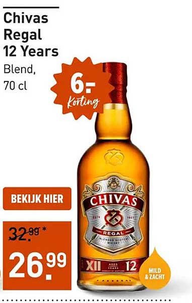Chivas Regal 12 Years Blend, 70 cl