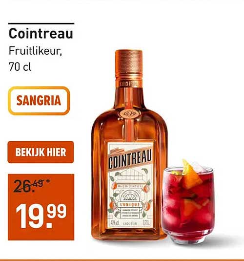 Cointreau Fruitlikeur, 70 cl SANGRIA BEKIJK HIER