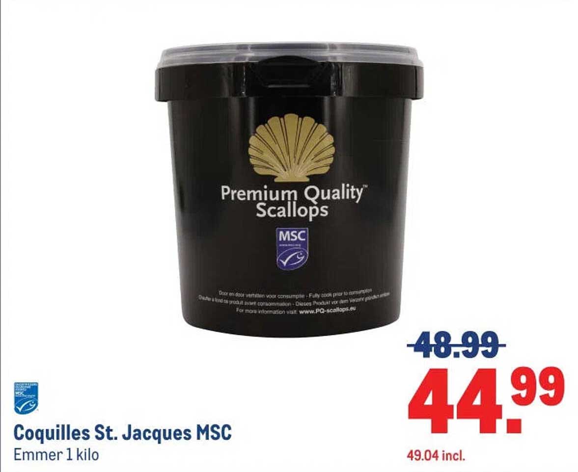 Coquilles St. Jacques MSC Emmer 1 kilo