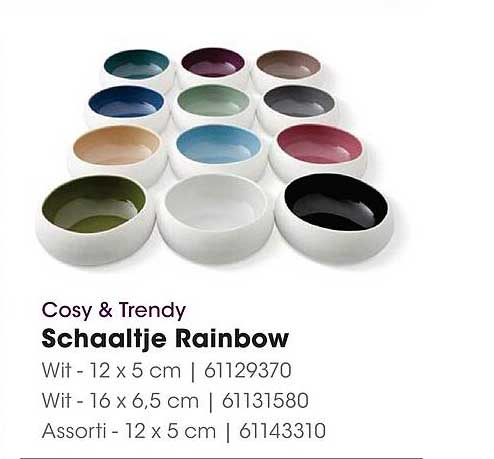 Cosy & Trendy Schaaltje Rainbow