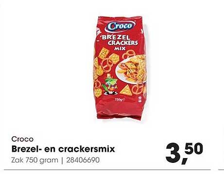 Croco Brezel- en crackersmix
