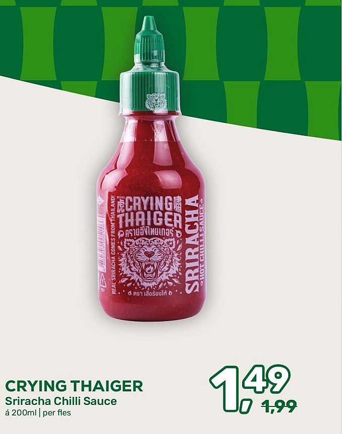 CRYING THAIGER Sriracha Chilli Sauce
