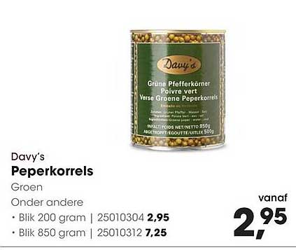 Davy's Peperkorrrels Groen