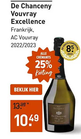 De Chanceny Vouvray Excellence Frankrijk, AC Vouvray 2022/2023