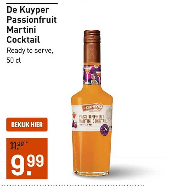 De Kuyper Passionfruit Martini Cocktail