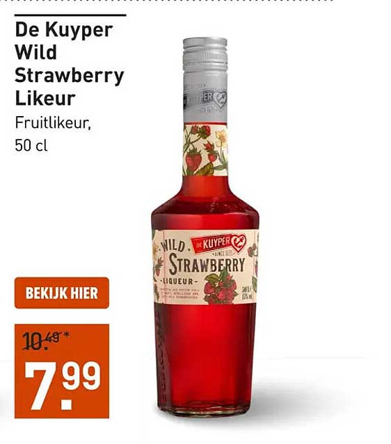 De Kuyper Wild Strawberry Likeur