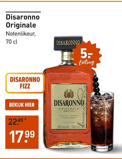 Disaronno Originate Notenlikeur, 70 cl