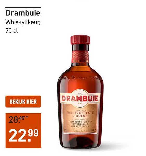 Drambuie Whiskylikeur, 70 cl