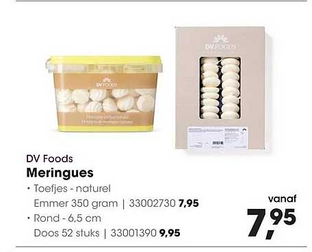 DV Foods Meringues