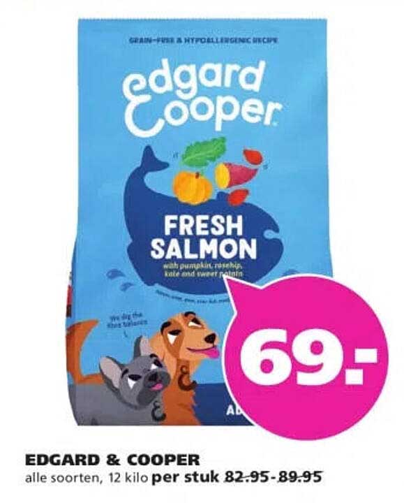 EDGARD & COOPER alle soorten, 12 kilo per stuk 82.95-89.95