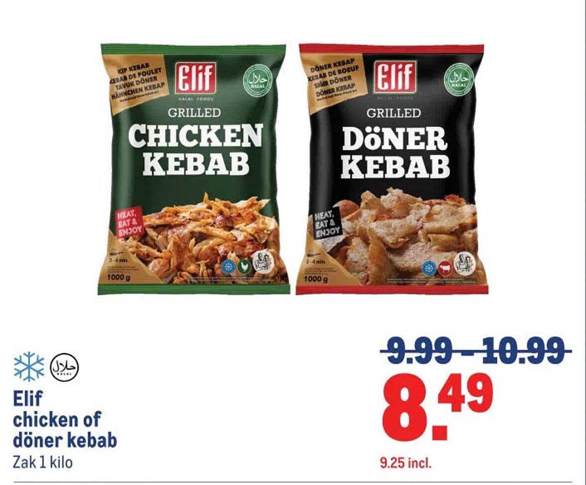 Elif chicken of döner kebab Zak 1 kilo