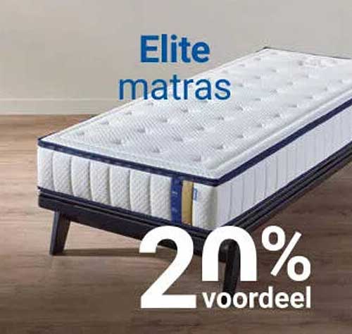 Elite matras 20% voordeel