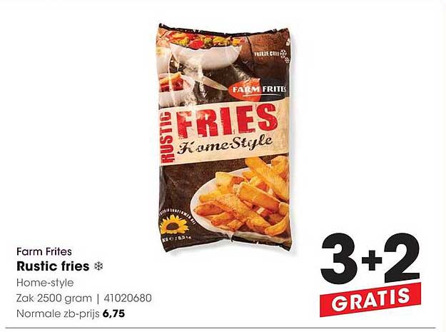 Farm Frites Rustic fries Home-style 3+2 GRATIS