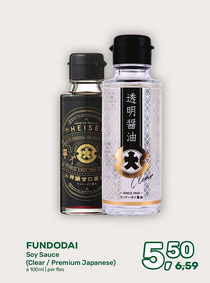 FUNDODAI Soy Sauce (Clear / Premium Japanese) á 100ml | per fles