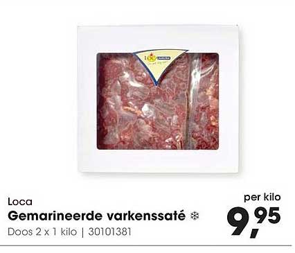 Gemarineerde varkenssaté