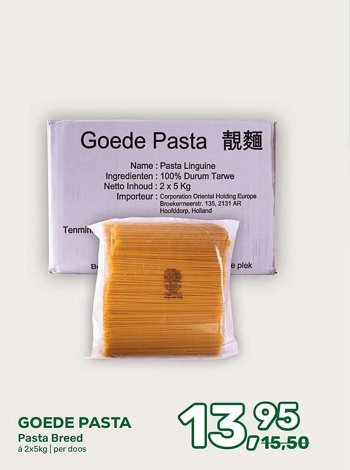 GOEDE PASTA Pasta Breed á 2x5kg | per doos