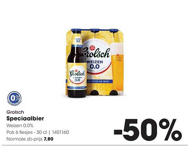 Grolsch Speciaalbier Weizen 0.0% -50%