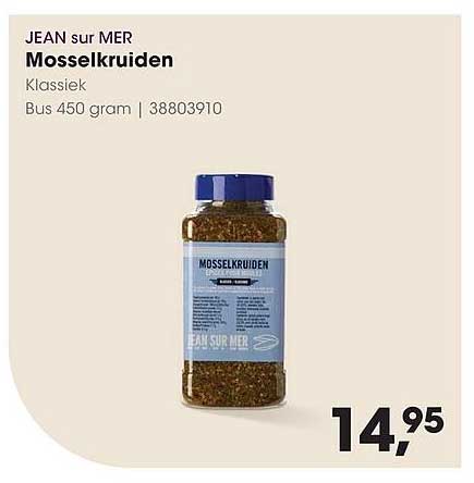 JEAN sur MER Mosselkruiden Klassiek Bus 450 gram | 38803910