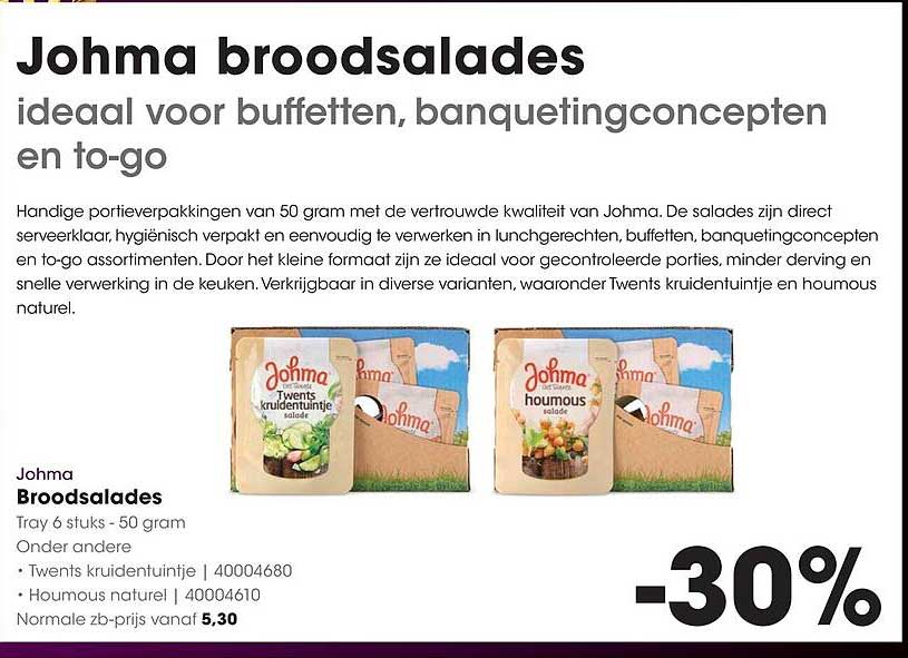 Johma Broodsalades -30%
