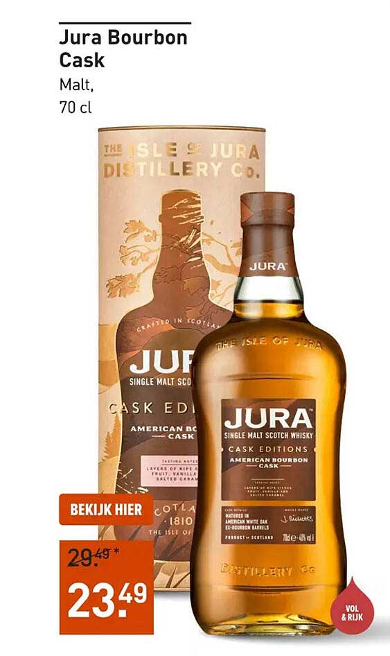 Jura Bourbon Cask Malt, 70 cl