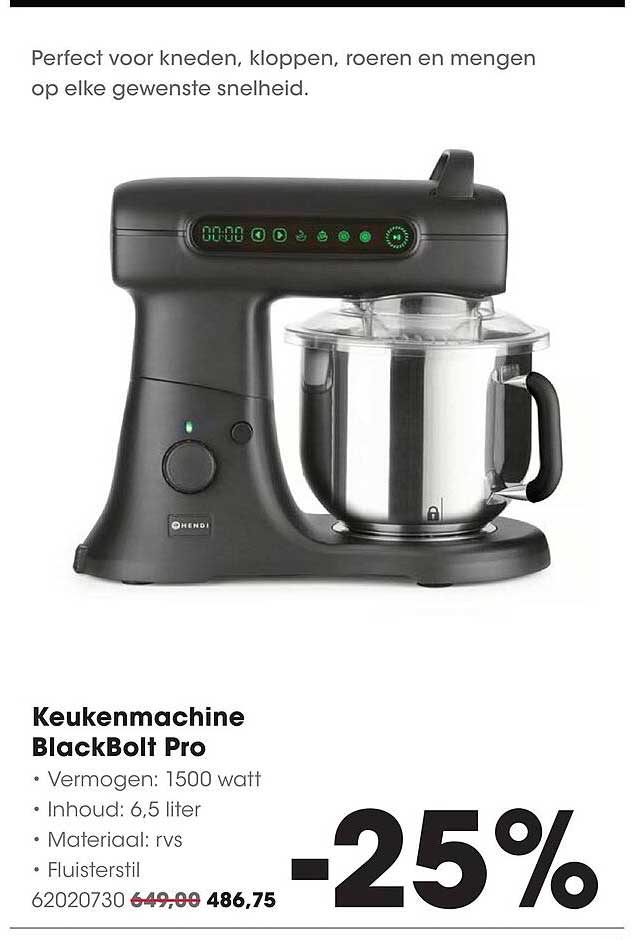 Keukenmachine BlackBolt Pro -25%
