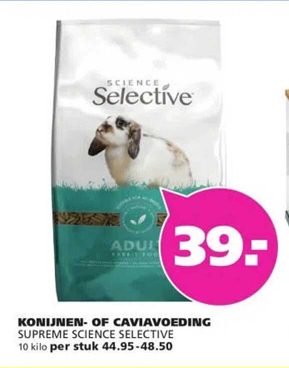 Konijnen- of caviavoeding Supreme Science Selective