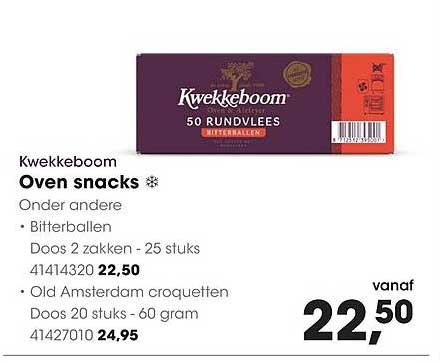Kwekkeboom Oven snacks