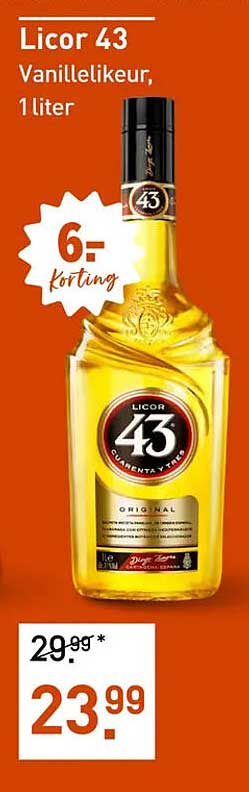 Licor 43 Vanillelikeur, 1 liter