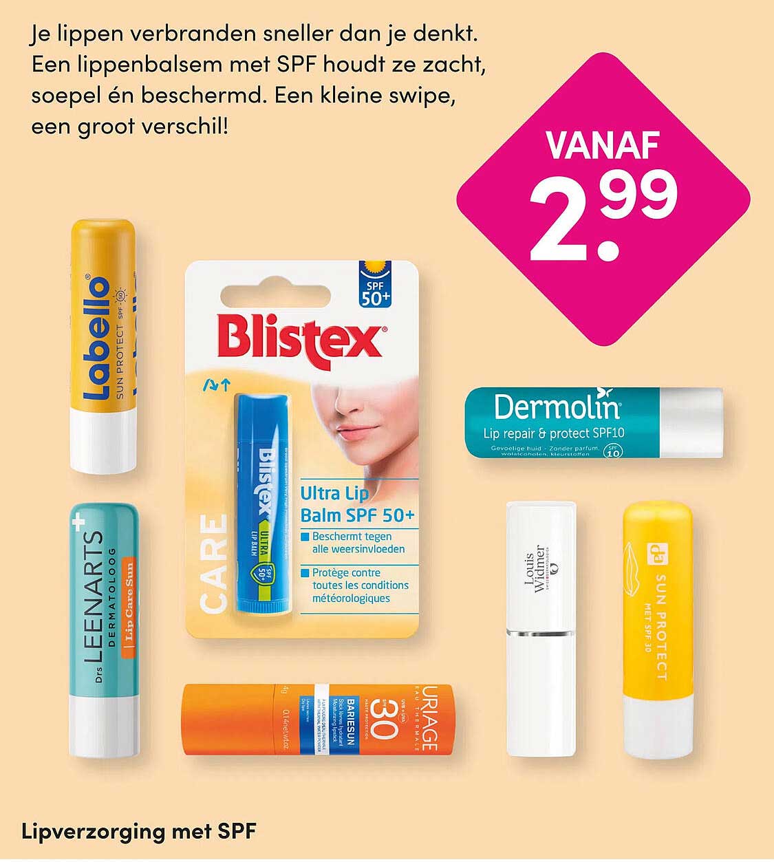 Lipverzorging met SPF