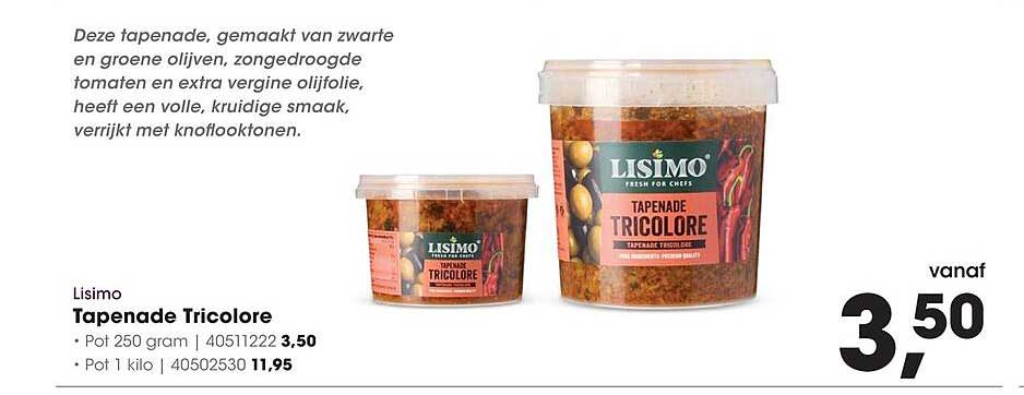 Lisimo Tapenade Tricolore