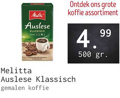 Melitta Auslese Klassisch gemalen koffie