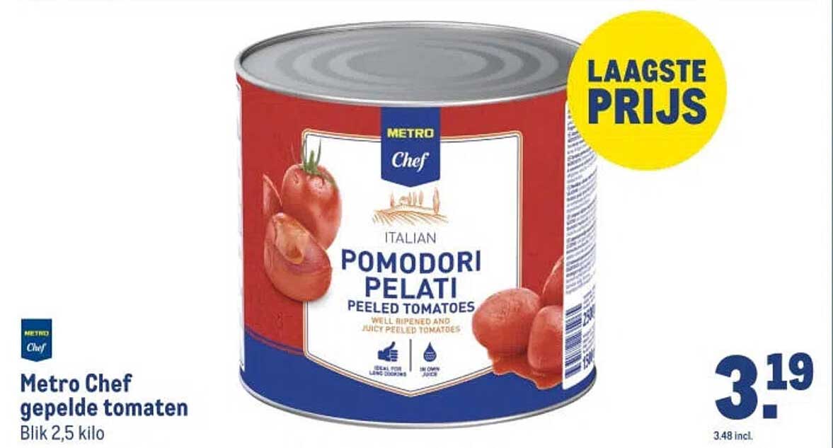 Metro Chef gepelde tomaten