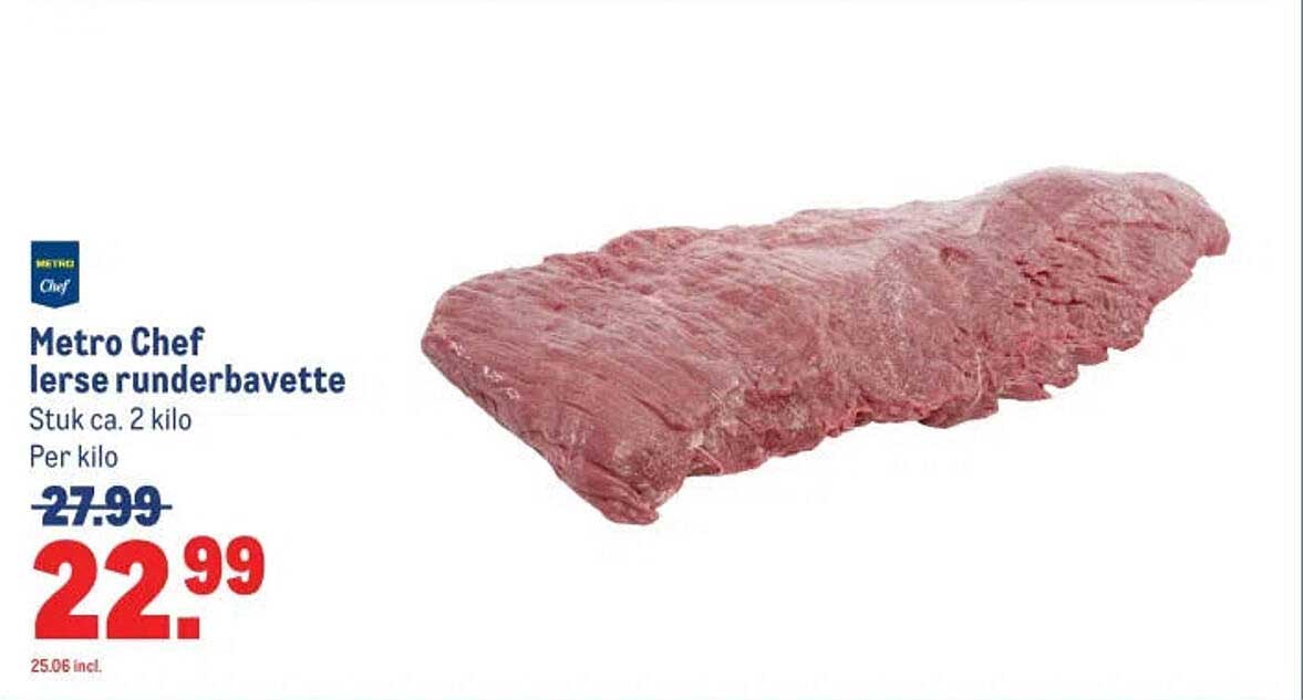 Metro Chef Ierse runderbavette