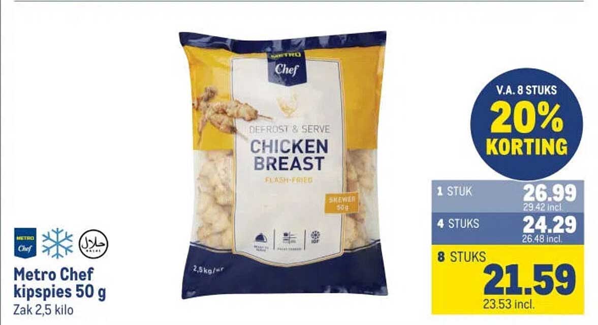 Metro Chef kipspies 50 g