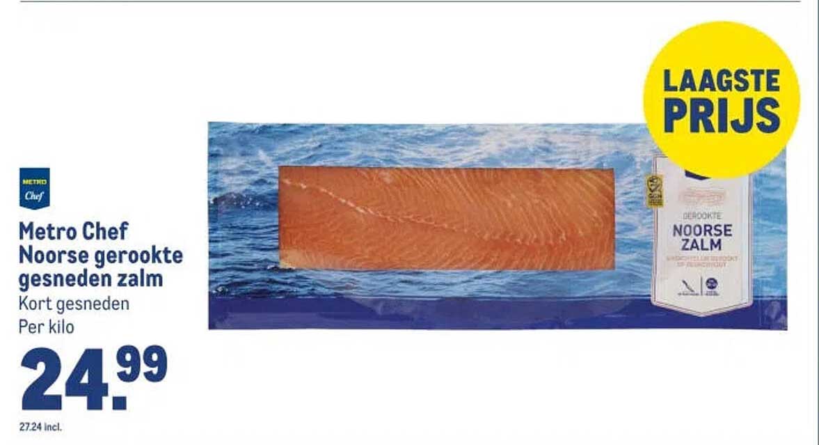Metro Chef Noorse gerookte gesneden zalm