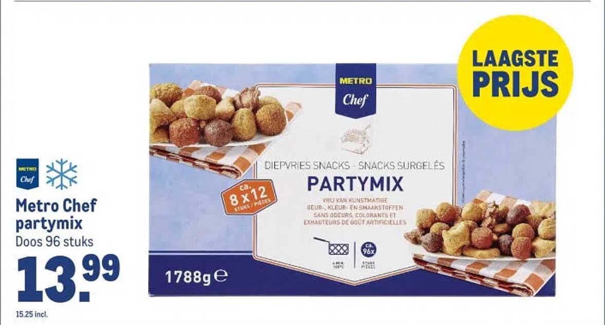 Metro Chef partymix Doos 96 stuks