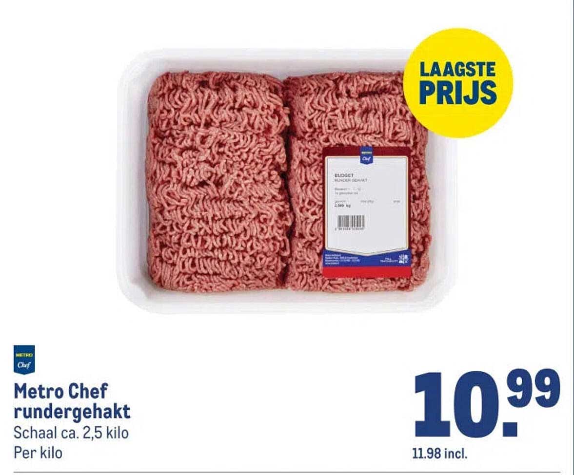 Metro Chef rundergehakt