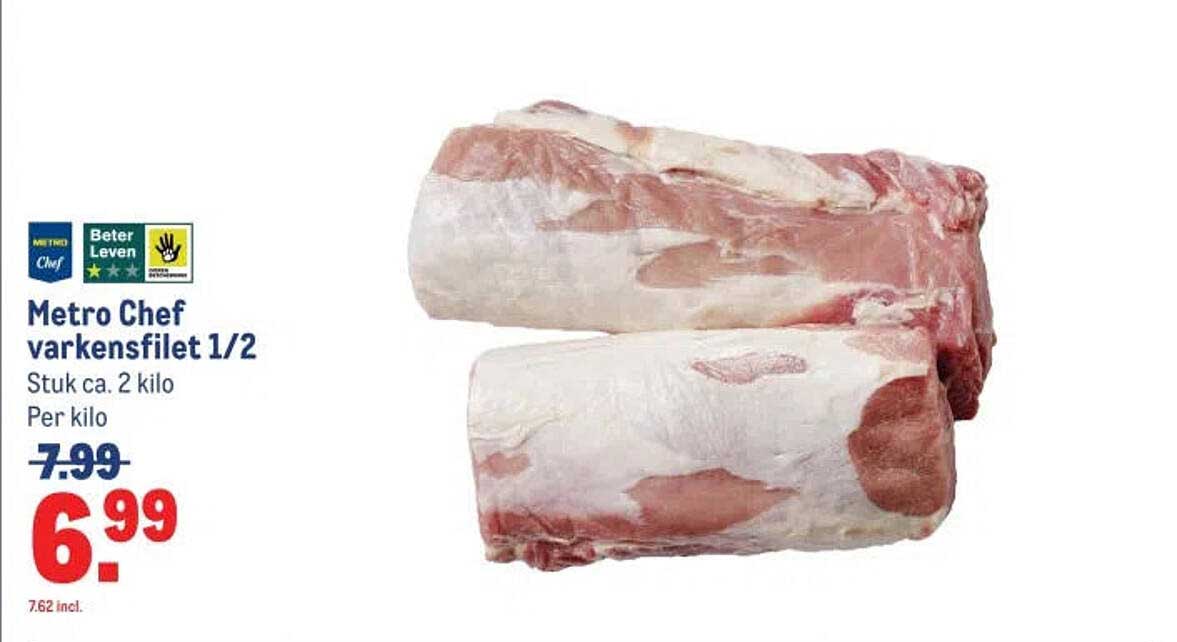 Metro Chef varkensfilet 1/2