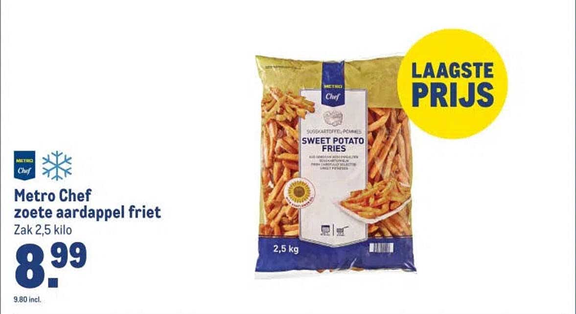 Metro Chef zoete aardappel friet