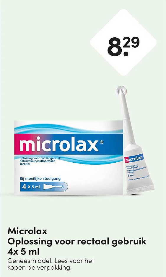 Microlax Oplossing voor rectaal gebruik 4x 5 ml