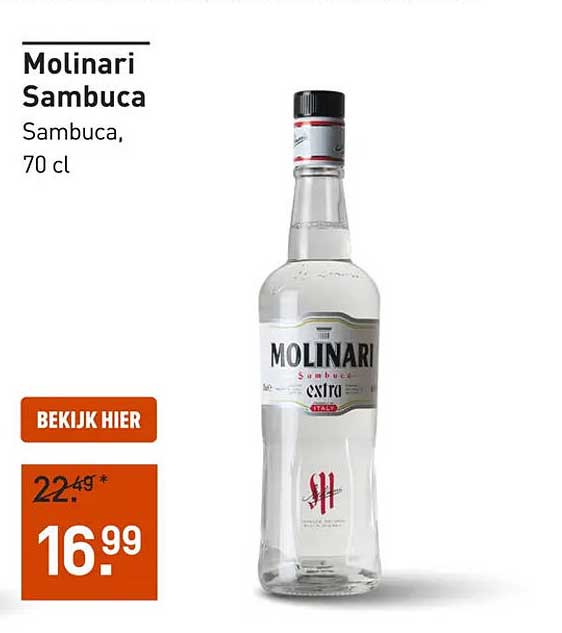 Molinari Sambuca Sambuca, 70 cl