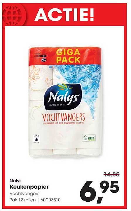Nalys Keukenpapier Vochtvangers Giga Pack