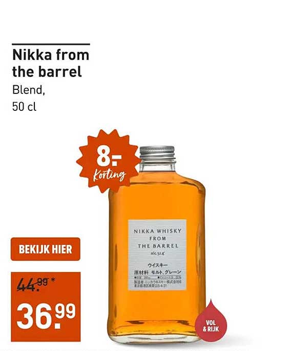 Nikka from the barrel Blend, 50 cl 8=-korting