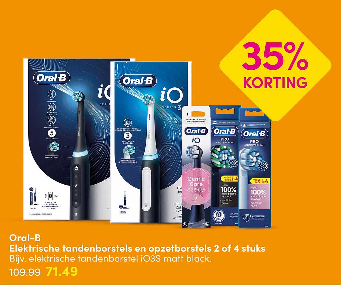 Oral-B Elektrische tandenborstels en opzetborstels 2 of 4 stuks
