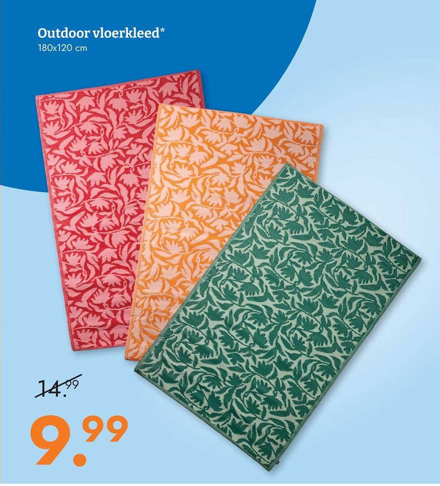 Outdoor vloerkleed* 180x120 cm