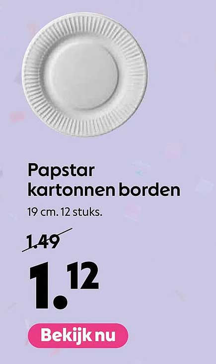 Papstar kartonnen borden