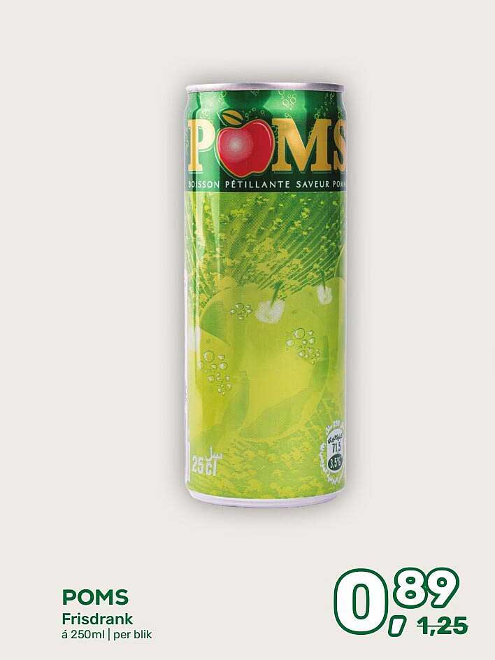 POMS Frisdrank à 250ml | per blik