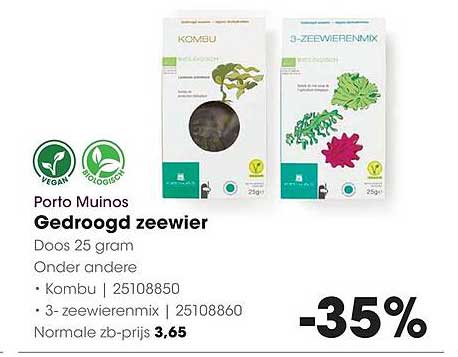 Porto Muinos Gedroogd zeewier